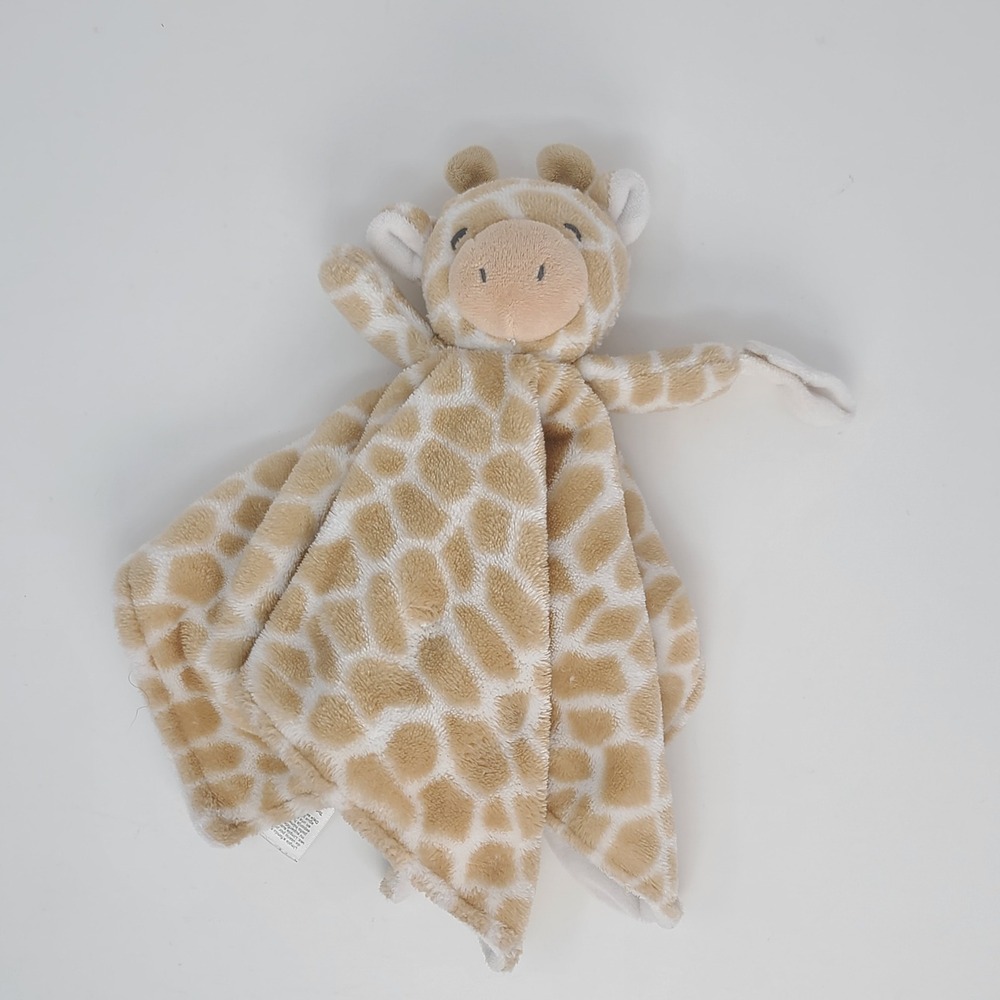 Carters Giraffe Security Blanket Baby Plush Lovey 2019 Hook Loop Pacifier Holder